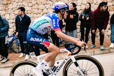 Giulio Pellizzari of Red Bull – BORA – hansgrohe during Stage 4 of the 77th Volta Comunitat Valenciana in Valencia, Spain on Feb 07, 2026.