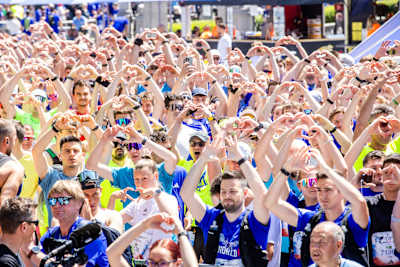 Udeleženci teka Wings for Life World Run v Ljubljani leta 2026 