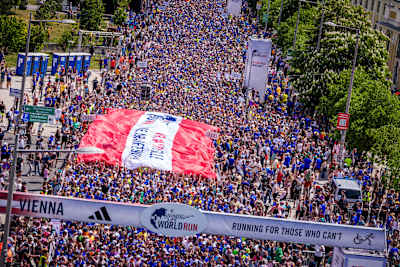Image Description: Participants seen during the Wings for Life World Run in Vienna, Austria on May 10, 2026