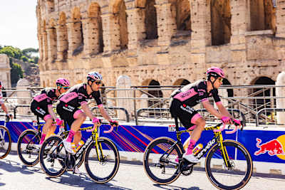 Wout Van Aert performs during the last stage of Giro d’Italia in Rome, Italy on June 1, 2025. 