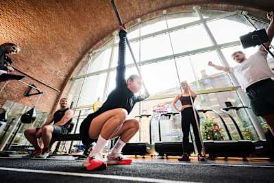 Participants seen during Red Bull Road to HYROX in Vienna, Austria on December 6, 2025.