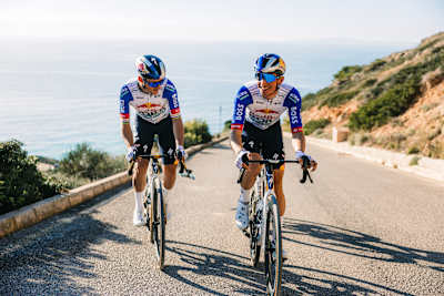 Florian Lipowitz and Remco Evenepoel