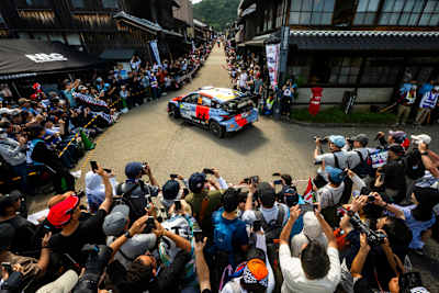 Hayden Paddon (NZL), John Kennard (NZL) Of team HYUNDAI SHELL MOBIS WORLD RALLY TEAM seen during FIA World Rally Championship 2026 at Toyota city, Japan on 30.05.2026