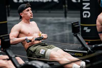 Timo Zeilinger competes at Red Bull HYROX in Vienna, Austria on February 7, 2026.