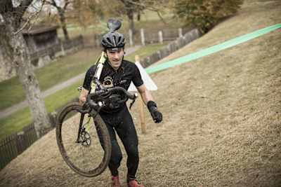 Fabian Cancellara at the Red Bull Velodux in Estavayer-Le-Lac, Switzerland on November 4, 2017.