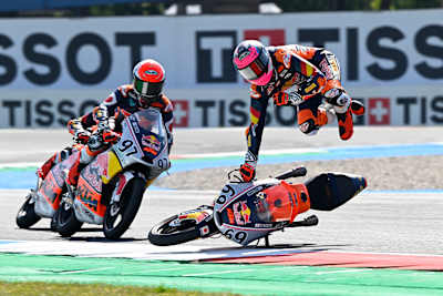 Fernando Bujosa ejecting from his KTM in Assen 2026 - FP Session