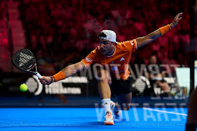 Alejandro Galán durante la final del Miami Premier Padel P1, en Estados Unidos, en marzo de 2026.