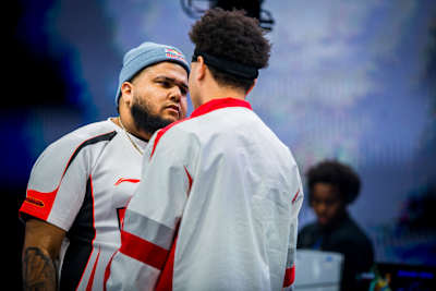 MenaRD stares down his opponent at Evo in Las Vegas, Nevada, USA on June 28, 2026.   