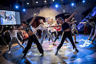 Ibuki and Yumeki Waacking Workshop at the Red Bull Bc One Camp France at the WIP La Villette in Paris, France on July 6th 2018