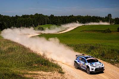 Teemu Suninen continually pushed for top times across Friday