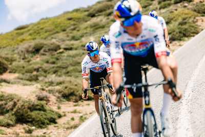 Maxim Van Gils of Red Bull – BORA – hansgrohe during the Tour de France jersey photoshoot in Sierra Nevada, Spain, on May 24, 2026.
