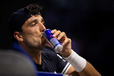 Alejandro Galán before the 2026 London Premier Padel P1 semi-final match held at Olympia in London, UK.