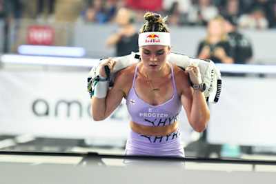 Lucy Procter competes for Red Bull at the HYROX World Championship in Stockholm, Sweden, on 19 June 2026. 