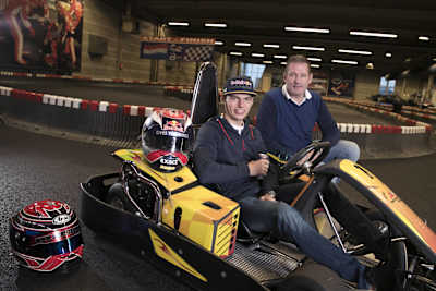 Max Verstappen poses for a portrait at the Euro Indoorkarting in Swalmen, Holland on November 20th, 2016.