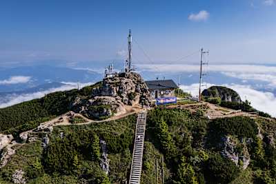 Denisa Dragomir approaches the end of her climb to Toaca Peak in Romania’s Ceahlău Massif on August 25, 2026.