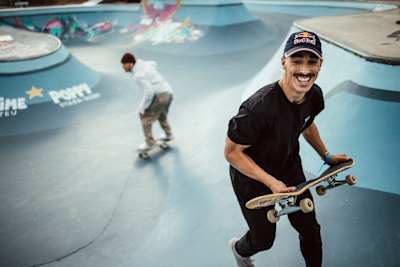 Danny Leon is seen at the Red Bull Bowl Rippers in Marseille, France on October 3, 2020.