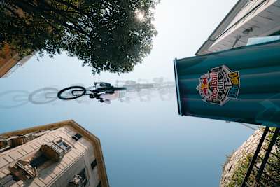 Participant performs during the Red Bull Genova Cerro Abajo in Genova,Italy on June 28, 2026