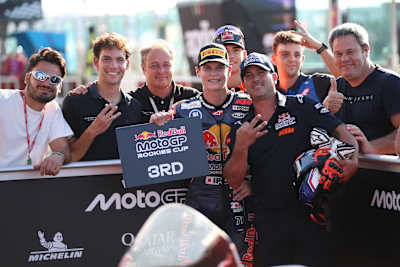 Carlos Cano completed the podium of Race 1 in Misano 2026