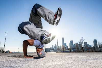 B-Boy Lee of the Netherlands poses for a portrait in Toronto during the Red Bull BC One Tour Canada on april 14th, 2026.   