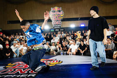 B-Boy RA1ON delivers a powerful move as he competes at Red Bull BC One 2026 Japan in Nagoya, Japan, on 23 August 2026