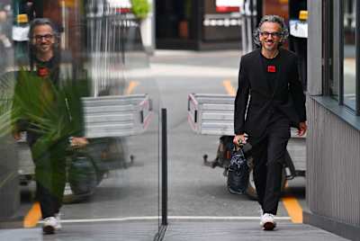 Laurent Mekies, Team Principal of Red Bull racing walks in the Paddock during previews ahead of the F1 Grand Prix of Netherlands.