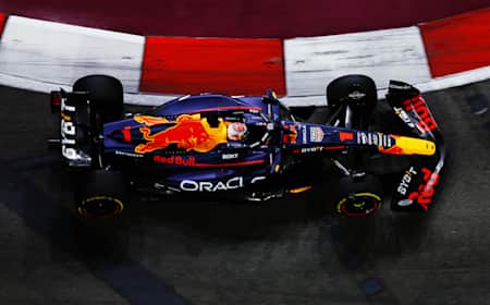 Max Verstappen of Oracle Red Bull Racing at the Singapore Grand Prix on September 17, 2023.