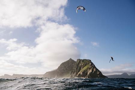 Lasse Walker is seen during the King Of The Point film shoot in Cape Town, South Africa on November 11, 2021.