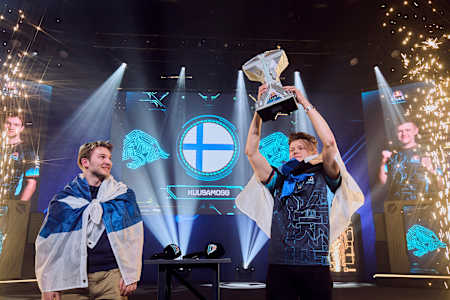 8juho8 & Puteli of KUUSAMO.gg after winning the Final of Red Flick Invitational Copenhagen, Denmark.