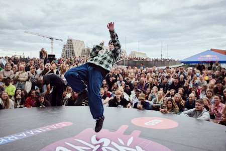Hector Frisken during the final at Bull Dance Your Style - National Finals in Copenhagen, Denmark on September 3, 2022.  