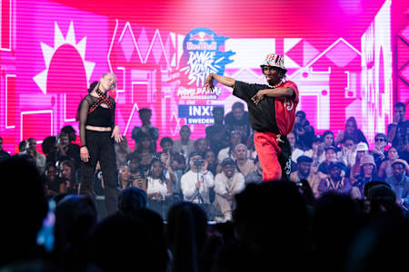 King DaVinci performs at Red Bull Dance Your Style World Final at Johannesburg , South Africa on December 10, 2022.