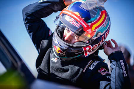 Cristina Gutiérrez (ESP), del Red Bull Can-Am Factory Team, en la línea de salida de la etapa 05 del Rally Dakar 2023 alrededor de Hail, Arabia Saudita el 05 de enero de 2023. 