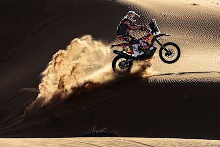 Toby Price in sella alla sua KTM