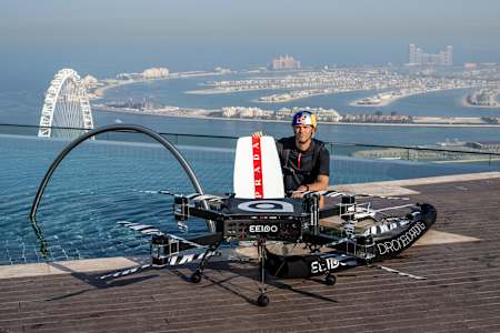 Brian Grubb din Statele Unite, văzut în timpul proiectului WakeBASE la Adress Beach Resort din Dubai, Emiratele Arabe Unite, la 29 noiembrie 2023.