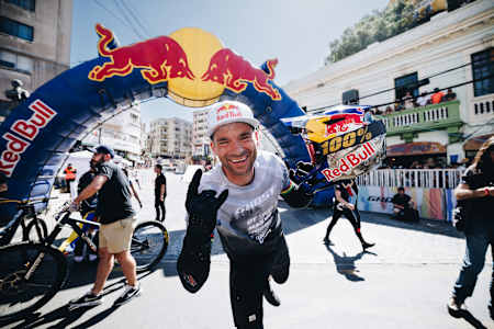 Tomas Slavik poses for a portrait during Red Bull Valparaiso Cerro Abajo in Valparaiso, Chile on February 11, 2023.