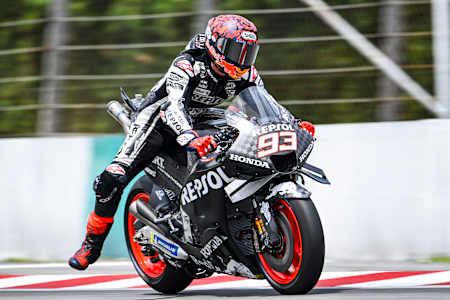 Marc Marquez during the Sepang MotoGP test in February 2023