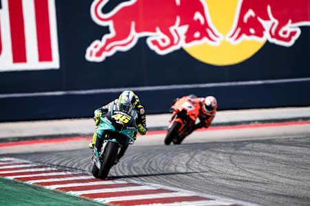 Die 10 erfolgreichsten MotoGP Fahrer aller Zeiten: Bild zeigt Valentino Rossi beim Red Bull Grand Prix of the Americas in Austin, Texas, 2021.