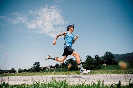 Florian Neuschwander beim Lauftraining.