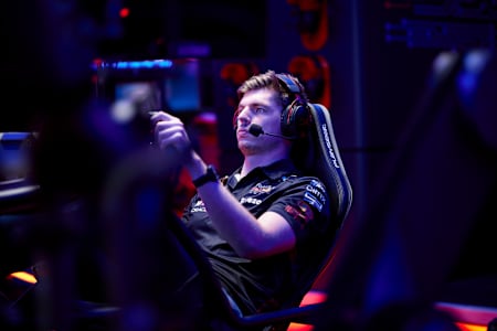 Max Verstappen is seen during filming "From Sim To Reality" in Belgium on June 23, 2022. 