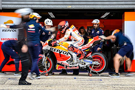 Marc Márquez at the French MotoGP™ on May 13 2023.