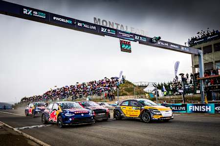 Start of WorldRX Final at FIA World RX of Montalegre , Portugal on 4 June 2023