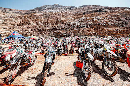 Motos de hard enduro en el Red Bull Erzbergrodeo.
