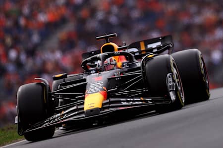 Max Verstappen of Oracle Red Bull Racing at the Dutch Grand Prix on August 27, 2023.