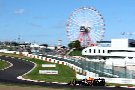 Max Verstappen of Oracle Red Bull Racing at the Japanese Grand Prix on September 24, 2023.