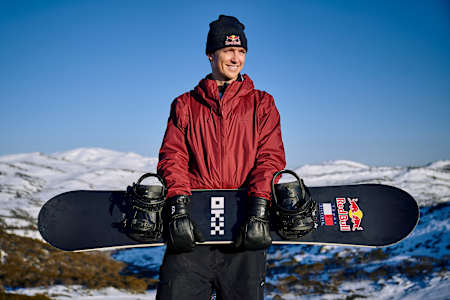Scotty James poses for a portrait in Perisher Resort, Australia, on August 8, 2023. 