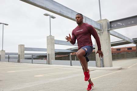 Elijah Hall trains in Los Angeles, CA, USA on June 1, 2023. 