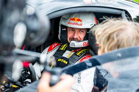 Marcel Hirscher im Cockpit eines DTM-Boliden beim DTM Rennen am Red Bull Ring im September 2023.