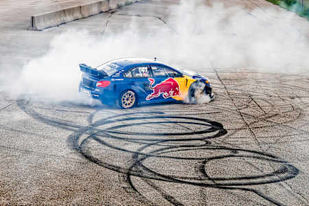Scott Speed drives at Red Bull 4 Car Monte in Houston, TX, USA on September 5, 2024.