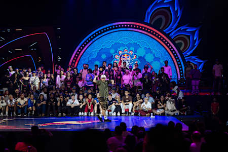 MT Pop from Vietnam performs at Red Bull Dance Your Style World Final at NSCI in Mumbai, India on November 9, 2024 