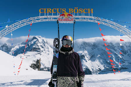 Fabian Boesch poses for a portrait at the Red Bull Circus Boesch in Schilthorn, Switzerland on February 29, 2024.