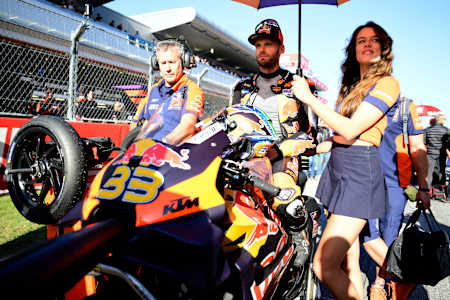 Brad Binder during the MotoGP Race in Barcelona, Spain on November 17, 2024.